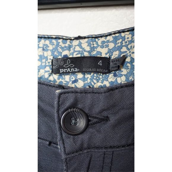 PrAna Briann Mid Rise Lightweight Hiking Fitted Pant Coal‎ Gray Sz 4 Women's - Picture 4 of 4